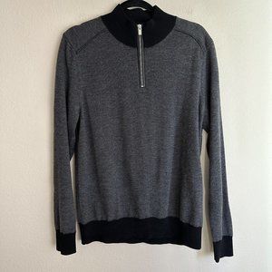 The Kooples 100% Merino Wool Sweater Quarter Zip Mens‎ M?